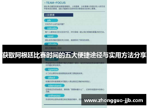 获取阿根廷比赛时间的五大便捷途径与实用方法分享