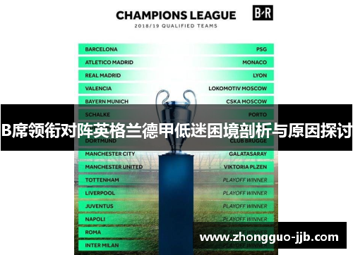 B席领衔对阵英格兰德甲低迷困境剖析与原因探讨